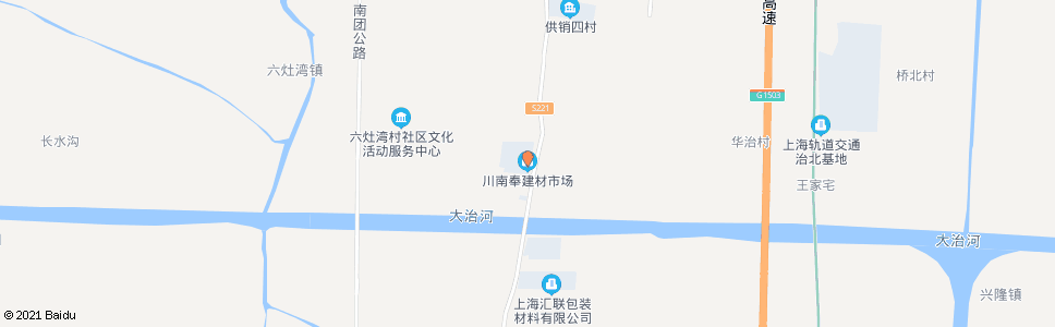 上海川南奉公路(建材市场)_公交站地图_上海公交_妙搜公交查询2024