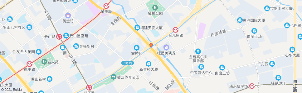 上海杨高中路金桥路_公交站地图_上海公交_妙搜公交查询2024