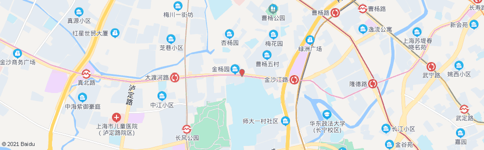 上海金沙江路杨柳青路_公交站地图_上海公交_妙搜公交查询2024