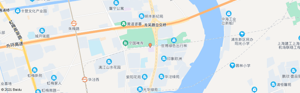 上海龙吟路华泾路(社区中心)_公交站地图_上海公交_妙搜公交查询2024