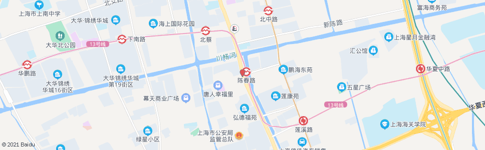 上海沪南路陈春路_公交站地图_上海公交_妙搜公交查询2024