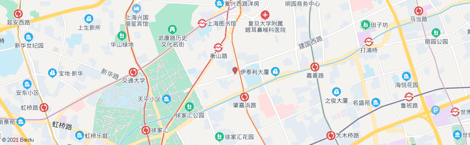 上海建国西路乌鲁木齐南路_公交站地图_上海公交_妙搜公交查询2024