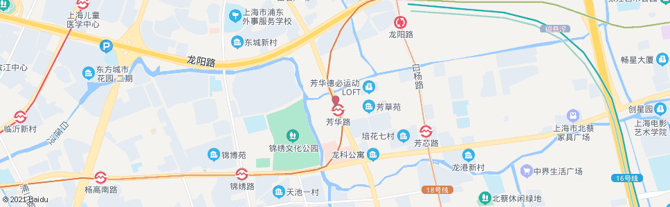 上海沪南路芳华路_公交站地图_上海公交_妙搜公交查询2024