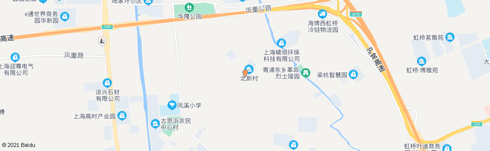 上海凤星路北新村_公交站地图_上海公交_妙搜公交查询2024