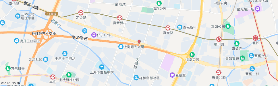 上海曹安公路万镇路_公交站地图_上海公交_妙搜公交查询2024