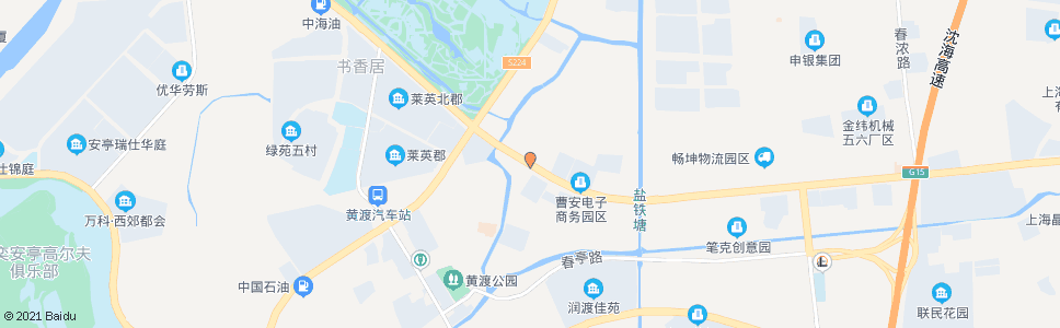 上海曹安公路新黄路_公交站地图_上海公交_妙搜公交查询2024