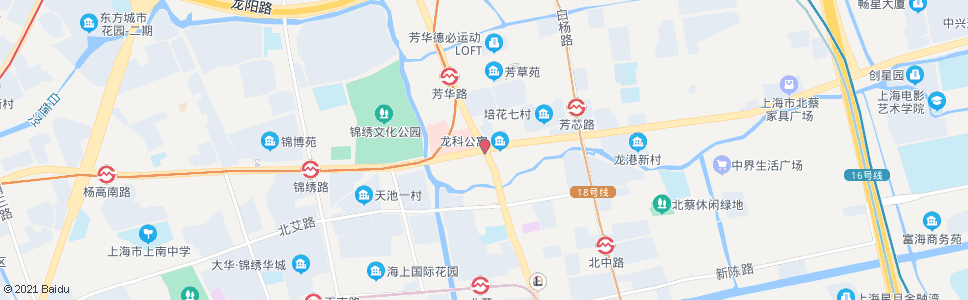 上海沪南路高科西路(北蔡)_公交站地图_上海公交_妙搜公交查询2024