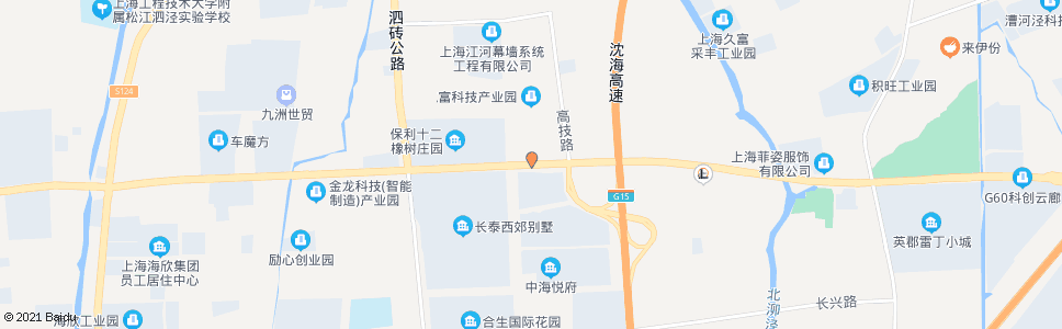 上海莘砖公路高技路_公交站地图_上海公交_妙搜公交查询2024