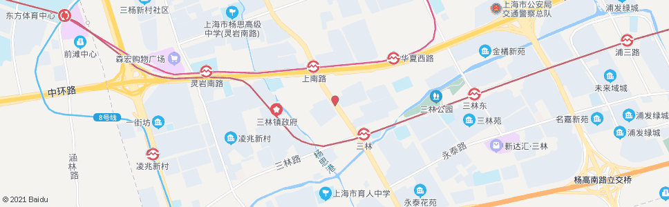 上海三林路上南路_公交站地图_上海公交_妙搜公交查询2024