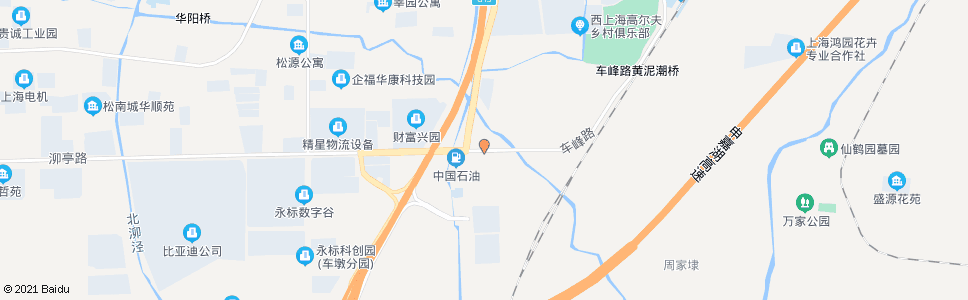 上海车峰路车亭公路_公交站地图_上海公交_妙搜公交查询2024