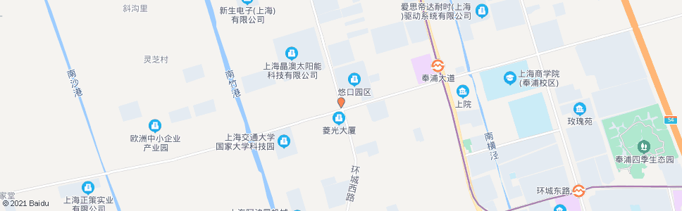 上海环城西路奉浦大道_公交站地图_上海公交_妙搜公交查询2024