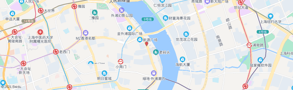 上海中山南路复兴东路_公交站地图_上海公交_妙搜公交查询2024