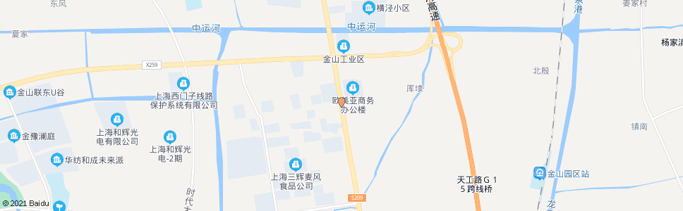 上海亭卫公路九工路_公交站地图_上海公交_妙搜公交查询2024