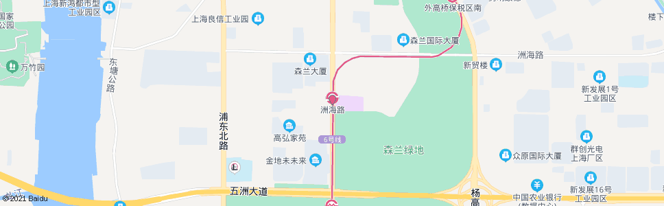 上海张杨北路洲海路_公交站地图_上海公交_妙搜公交查询2024