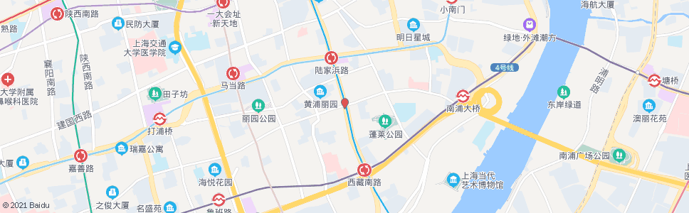 上海斜土东路西藏南路_公交站地图_上海公交_妙搜公交查询2024