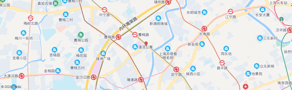 上海普雄路武宁路_公交站地图_上海公交_妙搜公交查询2025