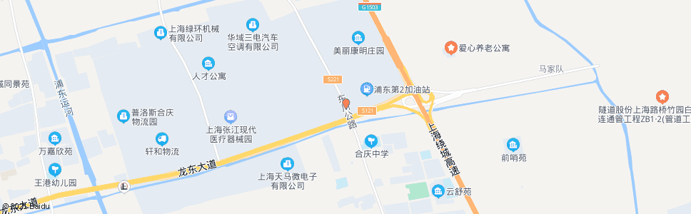 上海东川公路龙东大道_公交站地图_上海公交_妙搜公交查询2024