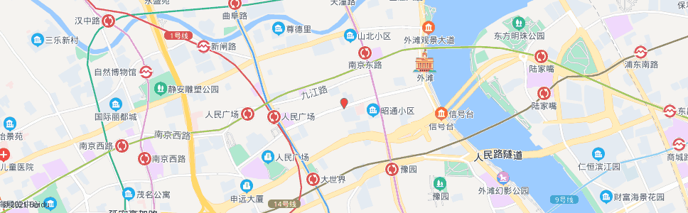 上海福州路福建中路_公交站地图_上海公交_妙搜公交查询2024