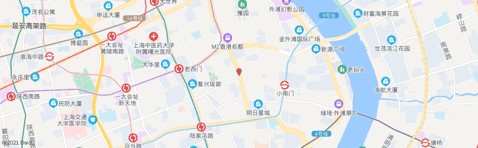 上海河南南路蓬莱路_公交站地图_上海公交_妙搜公交查询2024