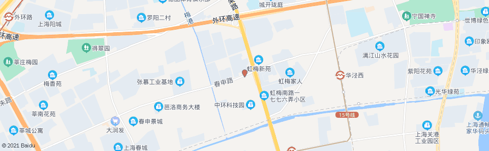 上海春申路虹梅南路_公交站地图_上海公交_妙搜公交查询2024