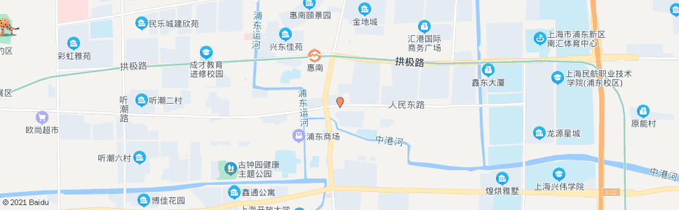 上海人民东路南祝路_公交站地图_上海公交_妙搜公交查询2024