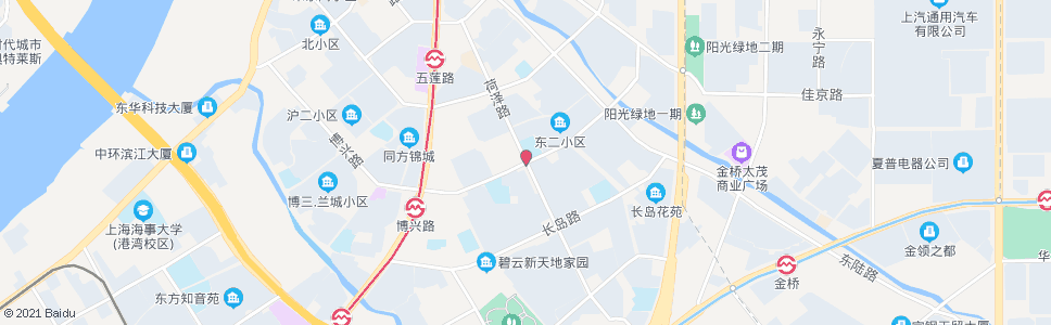 上海博兴路菏泽路_公交站地图_上海公交_妙搜公交查询2024