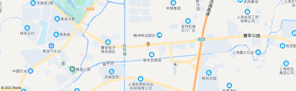 上海外青松公路曹安路_公交站地图_上海公交_妙搜公交查询2024