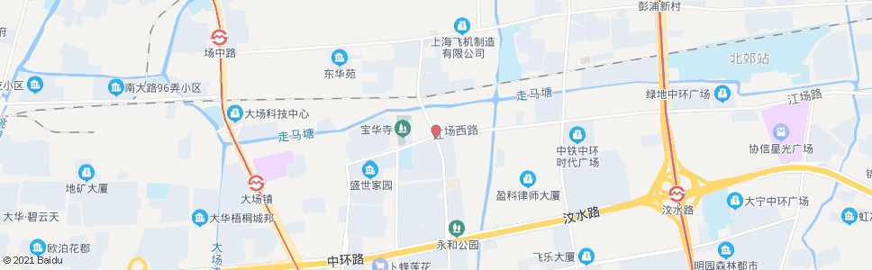 上海江场西路原平路_公交站地图_上海公交_妙搜公交查询2024