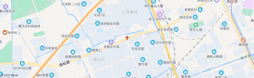 上海春九路莘松路_公交站地图_上海公交_妙搜公交查询2024