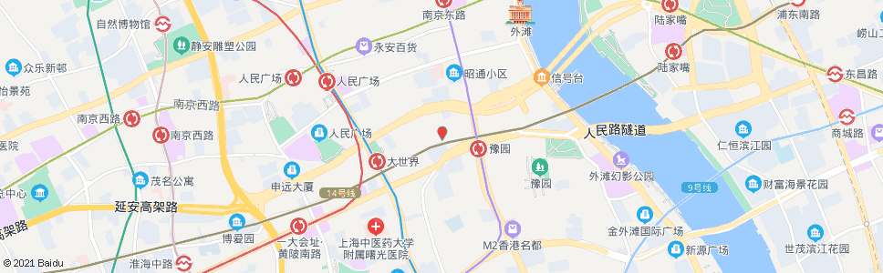 上海金陵东路福建南路_公交站地图_上海公交_妙搜公交查询2025