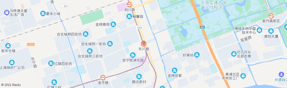 上海东川路地铁站_公交站地图_上海公交_妙搜公交查询2024