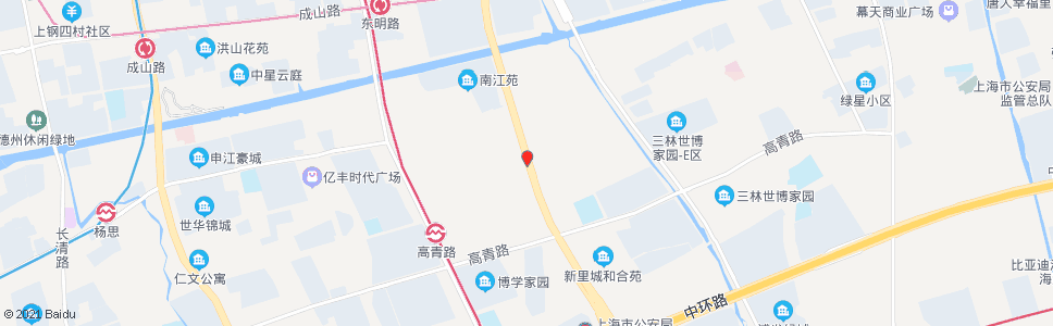 上海东林(杨高南路板泉路)_公交站地图_上海公交_妙搜公交查询2024