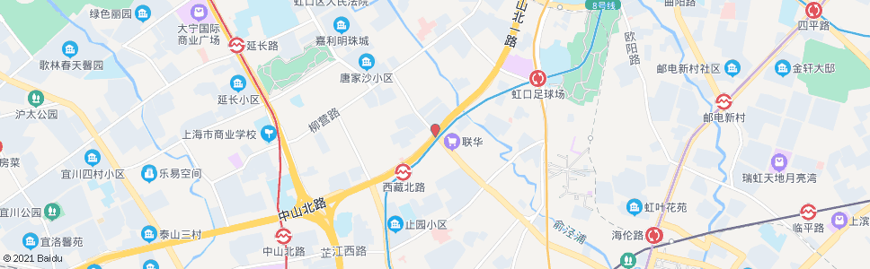 上海西宝兴路中山北路_公交站地图_上海公交_妙搜公交查询2025