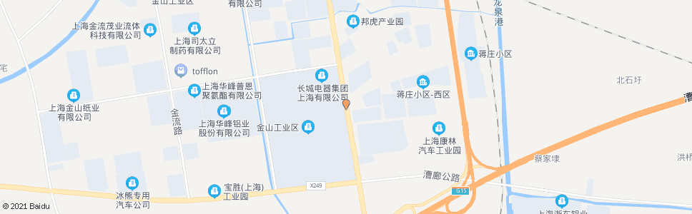 上海蒋庄路亭卫公路_公交站地图_上海公交_妙搜公交查询2024