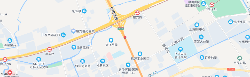 上海华徐公路蟠中路_公交站地图_上海公交_妙搜公交查询2024