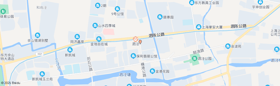 上海横港公路泗陈公路(9号线泗泾站)_公交站地图_上海公交_妙搜公交查询2024