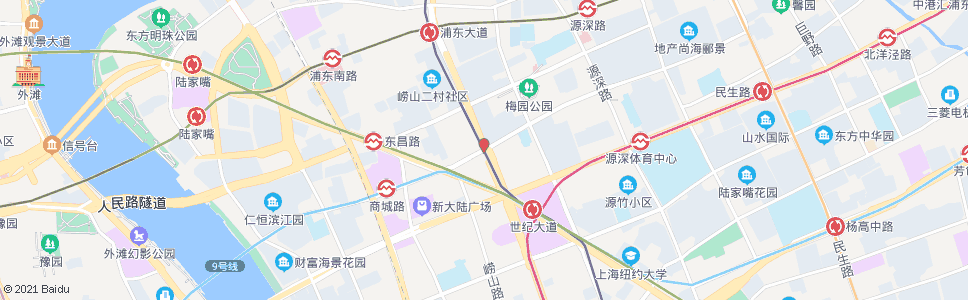 上海商城路东方路_公交站地图_上海公交_妙搜公交查询2024