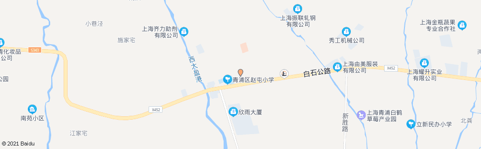 上海新赵路白石公路(赵屯菜场)_公交站地图_上海公交_妙搜公交查询2024