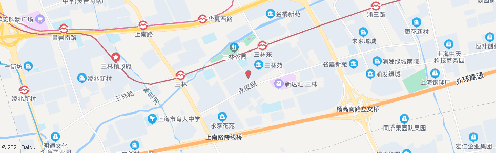 上海永泰路环林西路_公交站地图_上海公交_妙搜公交查询2024
