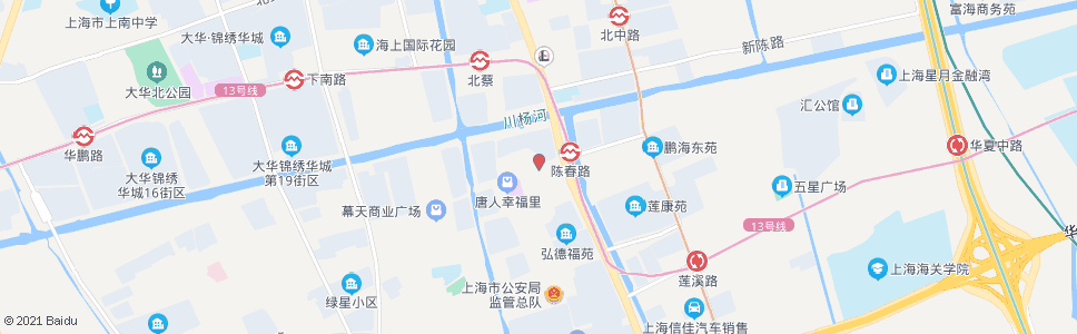 上海鹏飞路陈春路_公交站地图_上海公交_妙搜公交查询2024