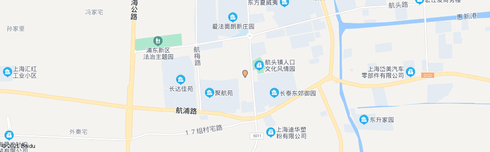 上海航定路航鹤路(古鹤小区)_公交站地图_上海公交_妙搜公交查询2024