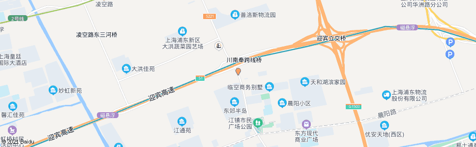 上海川南奉公路亭塘路(招呼站)_公交站地图_上海公交_妙搜公交查询2024