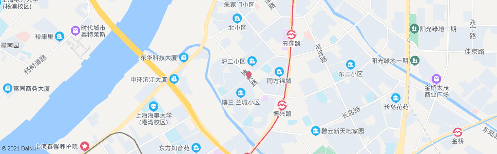 上海博兴路兰城路_公交站地图_上海公交_妙搜公交查询2025