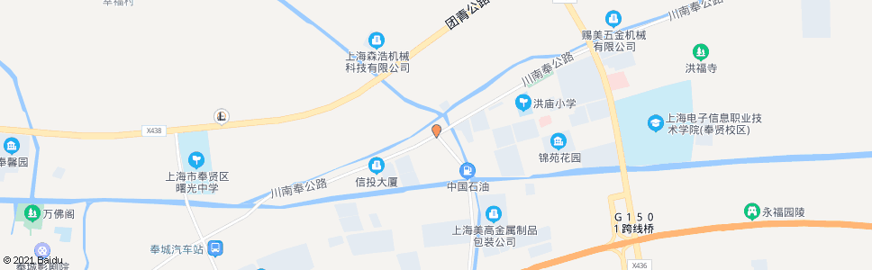 上海川南奉公路洪朱公路_公交站地图_上海公交_妙搜公交查询2024