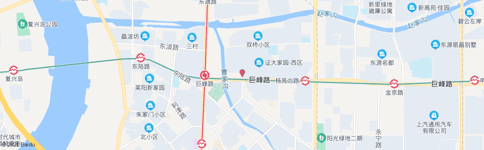 上海利津路巨峰路_公交站地图_上海公交_妙搜公交查询2024