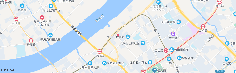 上海罗山新村(德平路博山东路)_公交站地图_上海公交_妙搜公交查询2024