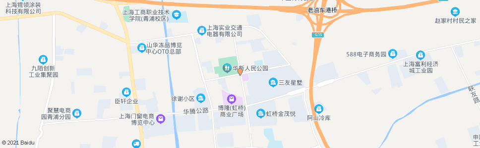 上海华强街新府北路(华新学校)_公交站地图_上海公交_妙搜公交查询2024