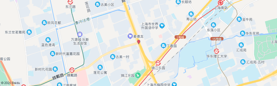 上海虹梅路顾戴路_公交站地图_上海公交_妙搜公交查询2024