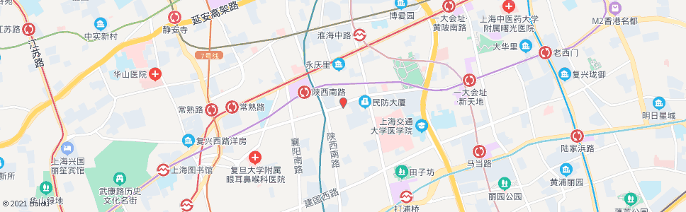 上海复兴中路茂名南路_公交站地图_上海公交_妙搜公交查询2024