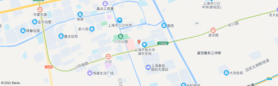 上海川黄路学北路_公交站地图_上海公交_妙搜公交查询2024